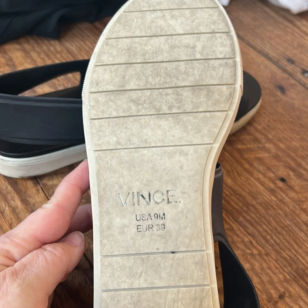 Vince Eres Open-Toe Synthetic Slingback Sandal